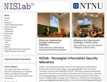 Tablet Screenshot of nislab.no